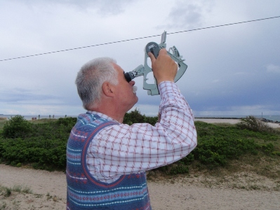 Sextant-Übung im SHS-Kurs